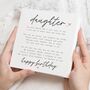Personalised Birthday Poem Card For Daughter, thumbnail 1 of 7