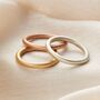 Men's Round Satin 9ct Gold Wedding Ring, thumbnail 2 of 6