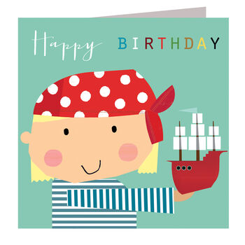 Happy Birthday Pirate Card, 2 of 5