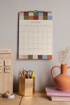 2025 Illustrated Graphic Patterned Wall Calendar, 4 of 12