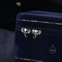 Elephant Stud Earrings In Sterling Silver, thumbnail 1 of 11