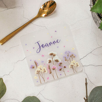 Personalised Coaster, Dried Flowers, 3 of 6