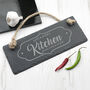 Personalised Our Kitchen Slate Hanging Sign, thumbnail 5 of 5