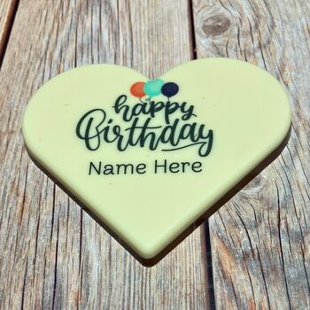 100g Personalised Printed Chocolate Heart, 6 of 12