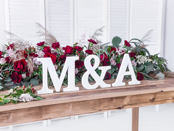 White Wooden Letters Wedding Decoration, 2 of 6