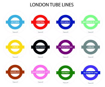 London Underground Tube Line Cabinet Door Knobs, 2 of 9