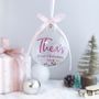 Personalised Baby's 1st Christmas Bauble, thumbnail 3 of 4