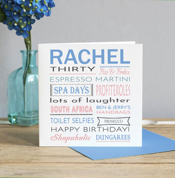 Personalised Birthday Card, 30th, 40th, 50th, 60th Card, 2 of 2