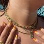 Parisa Colourful Gemstone Chain Necklace, thumbnail 7 of 11