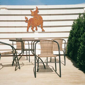 Metal Bull Garden Wall Art Powerful Silhouette Design, 8 of 10