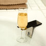 Stainless Steel Suction Wine Glass Holder For The Bath, thumbnail 1 of 3