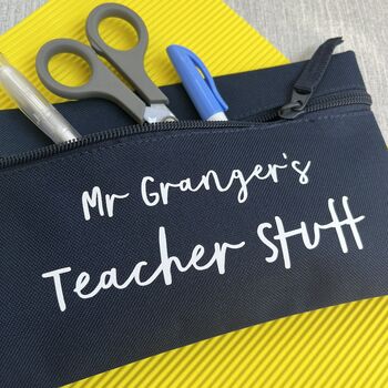 Thank You Teacher Stuff Personalised Pencil Case, 3 of 4