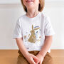 Personalised Easter Bunny T Shirt With Boy Or Girl Name, thumbnail 2 of 9