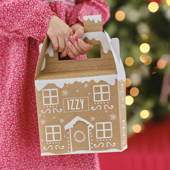 Personalised Gingerbread House Christmas Gift Boxes, 2 of 2