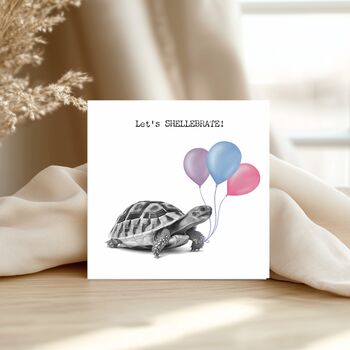 Let’s Shellabrate Tortoise Balloon Card, 3 of 6