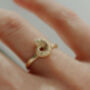 Solid Gold Ammonite Ring, thumbnail 2 of 3