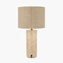 Costal Muted Tones Limestone Cylinder Table Lamp, thumbnail 3 of 9