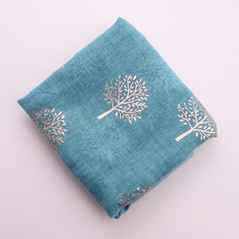 Personalised Gift Box Scarf With Mulberry Tree Design, 7 of 11