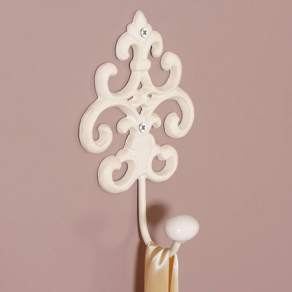 Fleur De Lys Cast Iron Bathroom Hooks By Dibor