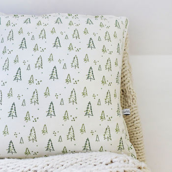 Nordic Trees Linen Cushion, 3 of 5