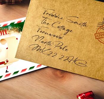 Naughty Or Nice Personalised Christmas Santa List Scratch Card With Envelope, 6 of 7