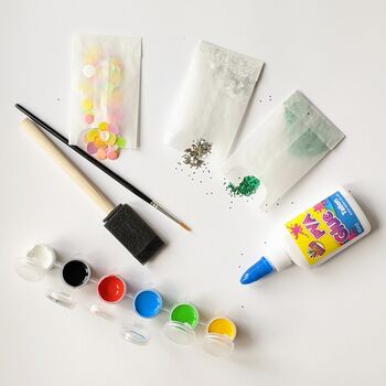 Easter Eggs Craft Kit With Paint And Glitter, 4 of 7