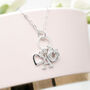 Personalised 60th Birthday Rings Necklace 925 Sterling Silver, thumbnail 2 of 5