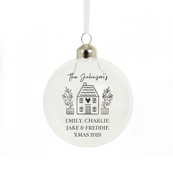 First Home Christmas Bauble Housewarming Gift, 4 of 5