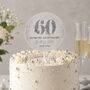 60th Diamond Anniversary Cake Topper, thumbnail 1 of 5