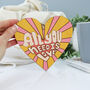 All You Need Is Love Hanging Retro Heart, thumbnail 5 of 9