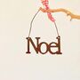 Rusty Christmas / Noel Hanging Tree Decoration, thumbnail 5 of 5