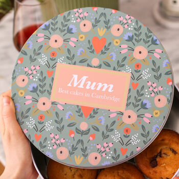 Personalised Floral Cake Tin Baking Gift For Her, 3 of 7