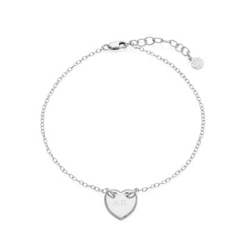 Decorative Engraved Heart Anklet, 2 of 7