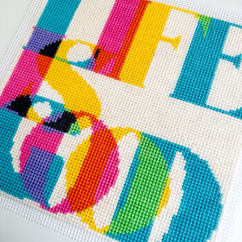 Life Is Good Chunky Cross Stitch Kit, 2 of 5