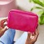 Personalised Leather Cosmetic Bag, thumbnail 9 of 12