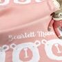 Personalised Knitted Bear Baby Blanket, thumbnail 1 of 5