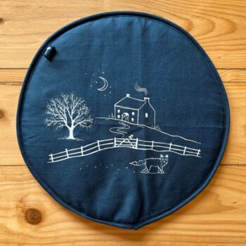 Winter Fox Linen Aga Pad, 7 of 7