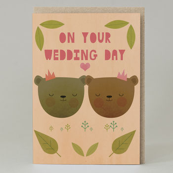 'On You Wedding Day' Bears Wedding Card, 5 of 6