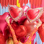 Red Heart Foil Balloon, thumbnail 2 of 3