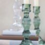 Glass Candlestick Bella Green, thumbnail 2 of 2