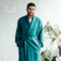 Men's Linen Robe, thumbnail 8 of 12