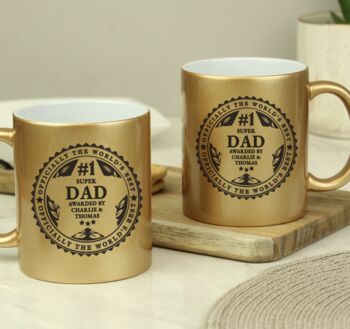 Personalised Worlds Best Gold Mug Gift, 3 of 6