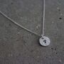 Initial Disc Pendant On Chain, thumbnail 2 of 5