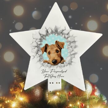 Personalised Christmas Lakeland Terrier Break Through, 9 of 10