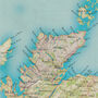 Framed And Personalised Route 500 Scotland Map Print, thumbnail 4 of 6