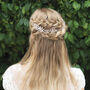 Crystal Floral Bridal Hair Vine, thumbnail 10 of 11