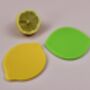 Cute Lemon Drinks Coaster Set Of Two With Leaf, thumbnail 4 of 7