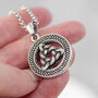 Personalised Men's Celtic Trinity Pendant Necklace, thumbnail 5 of 6
