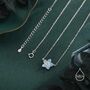 Sterling Silver Forget Me Not Flower Pendant Necklace, thumbnail 5 of 12