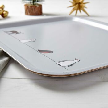Winter Collection Birch Wood Tray, 2 of 6